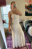 I like this dress a lot! It's not formal enough for my rustic wedding, but I will wear it to my bridal shower and/or rehearsal dinner. My hips and butt are big so it fits great there but a little baggy in the waist. Fortunately it's a nice stretchy material so not really an issue. Probably going to ask my bridesmaids to get their dresses from Lulu's! - Lauren H.