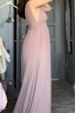 This dress is just as beautiful as I hoped it would be! I would say, the picture shows it as a little more brownish, & it's a bit pinky. The straps are just the slightest bit loose, so I will be getting them altered to fit me. Beautiful quality! Love it! - Jordan R.