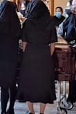 I was originally going to go with a Medium but ended up ordering a small only because I read reviews that it was really roomy on the chest. I'm glad I did because even the small was a little large for my bust. Since I took it to a funeral, I decided to wear a bandeau type bra under to make it a little more conservative. My only complaint would be the lack of wiggle room at the waist. If you are a little thicker at the tummy definitely go a size up. I needed some help getting the zipper up the morning of. - Carolina G.