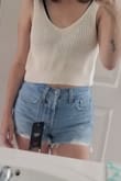 These are great short. Not too short. I am a size 4 after having a baby in December and I ordered a 26. These will work for a while and will still be cute if I drop so more weight. - KAITLIN P.