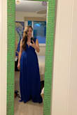 I really loved this dress. I used body tape to keep the bust area in place because it was a little big for me but I really loved the way it looked. It was a little long but just right with super high heels. - Maria Z.