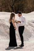 I cannot say enough about this dress! Wore it for my elopement pictures and it flowed perfectly in every photo! I bought my usual size and it fit true to size. Buy it! :) - Erica L.