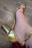 I bought these for my bridesmaid dress. I was hesitant at first because it is daunting to buy a comfortable heel ONLINE. The heel height is just enough to feel empowering and the quality is waaay more than I was expecting. The sole has stitching that has some lighting padding for added comfort. The toe strap area is a bit stiff but not painful. I think just wearing them for a day or sticking a bag of water and freezing it will do the job. I definitely will buy from Lulus again. - Samantha R.