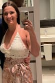 Bought this for vacation and it was perfect! Just needed to wear some covers on the ta-tas. The ties on the top and back help with needing to adjust for sizing. I'm a C cup and thought coverage was enough while still showing some skin. Paired well with a high waisted skirt, but I'm sure would be cute with anything. - Jaclyn V.