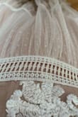 I bought this to be a backup wedding dress and a definite wedding reception dress. I ordered a size L and it fits how I imagined it would; it is too big on top, but fits my waist and hips. I intend to lose weight over the summer and my wedding is in August. I plan on having it altered to fit me better. I do not know what size I will be at that point, but at least my hips fit into the dress at this point in time. I am a pear shape. I did not want to have to pick between a medium and a large, so I got the large. I love that the dress is light weight and airy, which is perfect for an August wedding. - Lilly M.