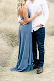 Very pretty dress. The slit can be tricky in the wind and it can be a little boobalicious but it is very pretty! - Erika M.