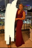 Loved this dress. Ended up getting a large and having it altered smaller. Might've been okay with a medium but didn't want to risk it. Fit perfectly with spanks under. Thick fabric. Great for small boobs. Perfect length for heels, long/needs hemming if no heels. - Grace R.