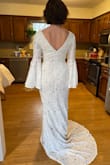 This dress is amazing! Bought it for a private lake ceremony (next month) after a custom made dress that I had made didn't work out. This dress is a fraction of the price and 1000x better! It's stretchy so it moves when you do, but also thick so it hides any imperfections :)
Can't wait to wear it for our special day - Lauren J.