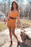 If you are looking for a dress that stands out, this is it. I love the linen materials. It's true to size and bra friendly. It hugs in all the right places. I got so many compliments! Definitely a must have. - Megan D.