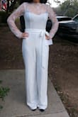 I bought this within a week before my wedding day. It came and fit very well. The only thing was that the lace on the arms was a bit loose & it was really long at the legs but maybe that's just because I'm short & skinny! Other than that I loved it and would definitely recommend it. - Jaden F.