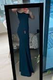 Looooove the dress! It fit perfectly because it has the perfect amount of stretch and it is long!! Full recommended. - Paula C.
