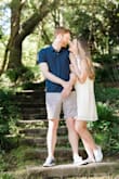 I wore this dress for my engagement photo shoot and loved it. It has deep openings on the sides so hiding my bra was challenging, but it worked perfectly. The length was also perfect and loved that it has pockets. It's roomy and flowy and was very comfortable.  I wore it with converse. - Marcela R.