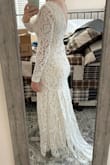 This dress was beautiful and had great material for the price. I went off of the other reviews and the models size and ordered an XS. It fit, but I would have been more comfortable in a small. I'm 5'7" and even barefoot you could see my feet. There's no way I would have been able to wear heels with this dress which made me sad. But if you're okay with that then I highly recommend this dress. - Katrina L.
