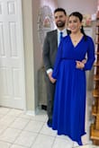This was the most perfect dress I have ever bought. The number of compliments I received was phenomenal. It is a beautiful blue hue that really stands out (both in real life and pictures). I plan on re-wearing this on multiple occasions. For the price, the quality was beyond good. - Mariam H.