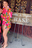 Love this romper! It's a perfect wedding look. Very fun with the deep V in the back, wore with a hair up look! I usually run more medium in bottoms and small in tops so the top fit a little bit loose but it was still manageable and cute! - Kendall B.