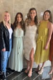 The dress was so beautiful. I received so many compliments at my wedding shower. It isn't super tight and would be flattering on all body types. - Anna K.