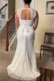I bought 6 dresses online and this one stole my heart. As a former gymnast I have broad shoulders and this dress fit perfectly. The material at the hips is also stretchy vs other that wouldn't let you move. The material looks like boutique quality and I love it. Can't wait for my wedding day! - Cathy C.