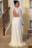 It is a pretty dress but the quality and material of the lace isn't up to par with Lulus other dresses on the site. Would be good in a different color for an engagement photo, but not the ceremony in my opinion. - Cathy C.