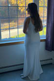 Obsessed with this dress, I'm going need to find an occasion to wear it again!! Wore it for our small legal ceremony with family.  I had ordered small and medium, the small fit better in some areas but too tight in my legs, so I went with the medium, just wish I had the top taken in a bit to support my chest better as it was a tad big. - Senara L.