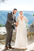 I bought this dress as a wedding dress after my big wedding was postponed due to COVID. It is everything and more than I could have hoped for!! - Allison T.