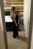 I just had a baby and have been trying to lose weight and find a dress for a wedding. I was hesitant to order this, because it looks like it would be tight.. and I'm not anywhere near as small as the girl in the photo. But I read the reviews and made a big difference. This dress is super lightweight, SLIMMING, and so comfortable!!! I can't stop saying enough about it. I got my confidence back. It fits my bust, to not look so big AND it hides my postpartum belly!! Get this dress!! I got an XL just to be safe. I would go one size up just in case. Or order your size and one up! So happy!!! - Haley P.