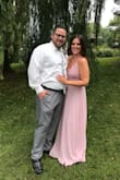 Lulu's is my favorite online dress shop. I have ordered multiple times from here for weddings and special events. They never disappoint, and I'm always impressed with their quality. I was 4 months pregnant and ordered a size Large. This dress was perfect to accommodate my growing tummy, while still making me feel beautiful and elegant. I bought this dress in both blush and dusty lavender colors. Love, love, love it!! And it photographs amazing as well. - Heather W.