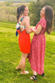 I love this dress so much! It was perfect for a spring wedding I attended and received so many compliments. It definitely fit a little snug, but the material is very flexible and breathable. It was definitely a great purchase. - Bridie B.