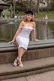 Pretty shoes, wore them for my grad photos. Got them because they have a chunky heel and wanted to be able to walk in them, but after a while they're not really good to walk in. Perfect for special occasions but not for much walking or travel. Fits true to size (I'm a size 7). - Kaitlyn F.