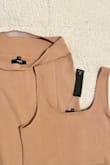 I liked the fit (tall girl friendly & I could go braless with the top) but the "tan" color is not at all like the pictures. It was pictured as a deeper brown, but it's much lighter in person and washes me out so I returned :( - Julia S.