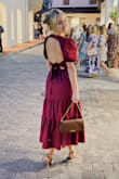 This dress is the perfect amount of fun and sexy. Very comfortable! The color is such a beautiful burgundy. I love this dress. I got so many compliments. - Britney N.