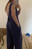 This is super cute. Perfect for a casual, but flattering lounge outfit, travel outfit, or if paired with a belt and heels, it could be cute out for the night. I do love the fit but be warned! I have a short torso and long legs and will be hemming the sleeves to shorten the torso a tad because it's definitely a little baggy and the front sits low haha. Overall, love how soft it is and the pockets!!! Also know it's kind of sheer but I like it. Low back is cute too!! - Carlee W.