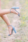 These shoes are adorable! I was surprised at the heel height and how very comfortable they were. They're sturdy even with just the ankle strap. I wore them for engagement photos and had been walking around in fields and uneven ground and they held up great. - Rachael L.