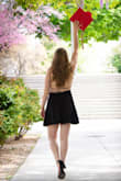 I ordered this dress for my college graduation and it fits perfect. It's really comfortable and accentuates my body shape. I ordered it in white, too, because I love it so much! - Michelle Y.