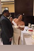 I wore this dress for my wedding on 4/24/21, it was perfect and looked so expensive. My only gripe is with the zipper, it was difficult to zip up which gave me a little anxiety. But everything worked out, I recommend buying this dress for sure. - Sade N.