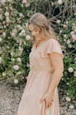 got this dress for my sister's wedding and it was the perfect dress! Super comfortable and cute. My only problem with it was that it's a little long so I had to hem it up but other than that it was the perfect dress!! - Gracie R.