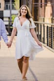 This is a cute dress! Fits great and love the length. It is fun and flirty! - Morgan W.
