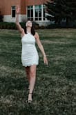 Wore this dress for graduation and pictures. It fit perfectly and I love it! It is a little short though. - Madison B.