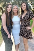 I ordered an XS for my rehearsal dinner and it fit perfectly! Made me feel sexy and classy! I wore a sticky bra underneath because of the back! Got tons of compliments! - Breanna B.