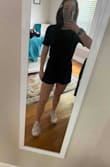 I really like it! Can be dressed up or down! It's on the longer side but not weirdly long! You can also roll it if you want it shorter and it looks totally normal. Definitely a nice staple for a couple different events. :) - Anna L.