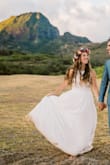 I wore this for my adventure elopement and loved it!! Had to get it hemmed but otherwise fit wonderfully! I wore one of those sticky backless bras and was pleased with how everything looked. - Jane E.