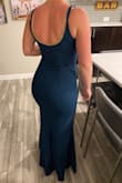 I really loved this dress! Very flattering and great material. Unfortunately shows a little, or a lot, more chest than I like to show. The adjustable straps are super great too! - Molly M.