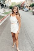 This was amazing! Got so so many compliments and got this pretty last minute before formal! I wore an XS and usually am a small! One of my favorites ever - Raleigh T.