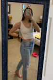 Love the fit, but the armpits came in too much in my mind. Can wear with or without a bra. - Emme M.