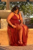 This was a good prom dress, it was very last minute but I managed to pull it off, i added a bling belt to make more prom like but I loved it! - Skyla M.