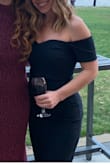 I absolutely loved this dress! I wore it to my friends wedding recently and got a lot of compliments. Since I'm 5'2" and had no time to have a dress altered, I ordered this due to its mid-length. Would definitely recommend. It's a very flirty, feminine, yet professional dress. - Alexandra A.