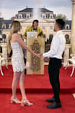 Wore this for a super last minute Vegas Wedding Dress! I have wide hips so I was worried it was going to be too tight and unflattering but it was completely the opposite! I think it could have been a little tighter! - KELSEY D.