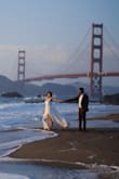 I wore this for my engagement photoshoot, I should have ordered a size 2 since the bust area was too big for me. You can tighten the dress from the back but it still became loose overtime. This dress was perfect and flowy for the wind in San Francisco! I absolutely love how the dress looked and felt. It was perfect for this shoot. - Kinjal P.