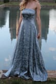 I love this dress! It is so pretty and fit well (I only had to pull it up a few times). It gives off expensive, luxurious vibes. Only recommendation is to hem it as needed because the fabric will fray if it gets dragged on the floor. Mine was a little long with 2 inch heels on. Does wrinkle easily. - Tyler M.