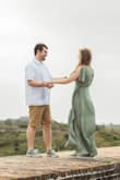 Great dress for outdoor/windy pictures for a romantic, flowy look! I did steam before wearing to get out wrinkles, but very quick/easy to steam. - CLESSIE P.