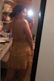 Fits great! I would recommend! It's nice being able to adjust how high you want the neckline. A tad bit short but being able to adjust the front part helps make it a little longer if you need. - Bridget L.